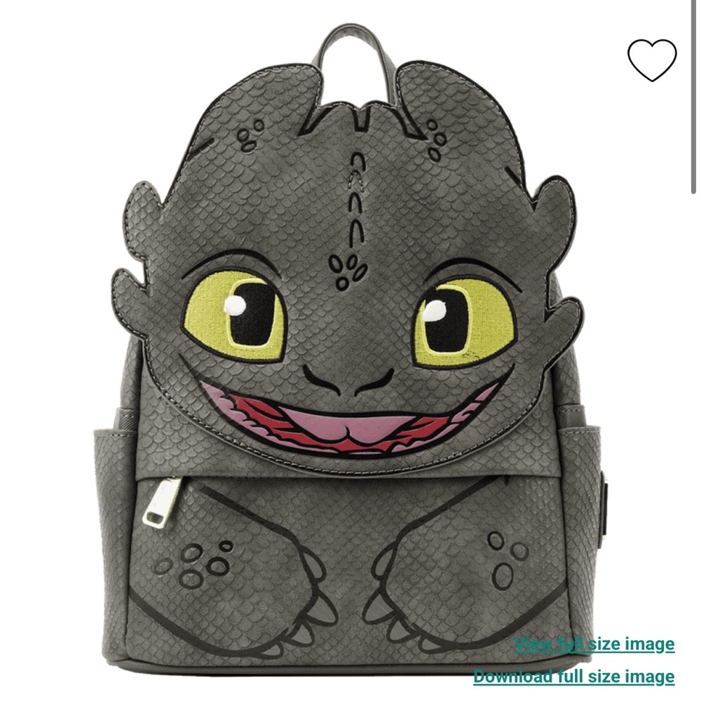 Loungefly How To Train Your Dragon Toothless Cosplay Mini Backpack